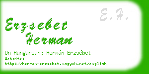 erzsebet herman business card