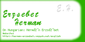erzsebet herman business card